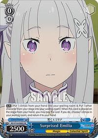 Surprised Emilia (SR) - Re:ZERO -Starting Life in Another World- Vol.3 - Weiss Schwarz card