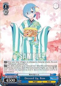 Dressed Up, Rem (SR) - Re:ZERO -Starting Life in Another World- Vol.3 - Weiss Schwarz card