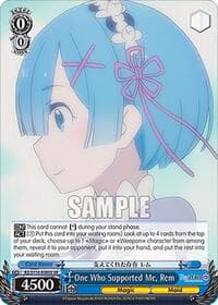 One Who Supported Me, Rem (SR) - Re:ZERO -Starting Life in Another World- Vol.3 - Weiss Schwarz card