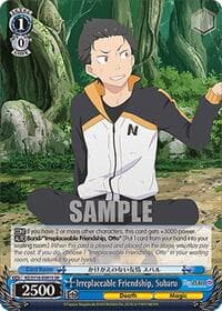 Irreplaceable Friendship, Subaru (SR) - Re:ZERO -Starting Life in Another World- Vol.3 - Weiss Schwarz card