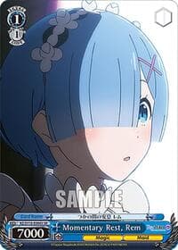 Momentary Rest, Rem (SR) - Re:ZERO -Starting Life in Another World- Vol.3 - Weiss Schwarz card