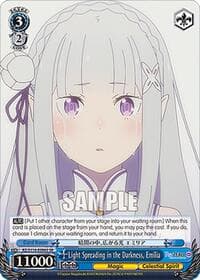 Light Spreading in the Darkness, Emilia (SR) - Re:ZERO -Starting Life in Another World- Vol.3 - Weiss Schwarz card