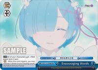 Encouraging Words (RRR) - Re:ZERO -Starting Life in Another World- Vol.3 - Weiss Schwarz card