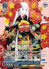 Resplendent Kimono, Emilia (PR) (Foil) - Re:ZERO -Starting Life in Another World- Vol.3 - Weiss Schwarz card