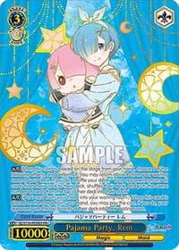 Pajama Party, Rem (PR+) - Re:ZERO -Starting Life in Another World- Vol.3 - Weiss Schwarz card