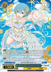 Irreplaceable Presence, Rem (SEC+) - Re:ZERO -Starting Life in Another World- Vol.3 - Weiss Schwarz card