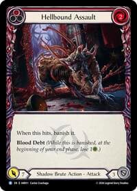 Hellbound Assault (Red) - Usurp the Shadow Throne - Flesh and Blood TCG card