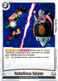 Rebellious Saiyan - Brightness of Hope - Dragon Ball Super: Fusion World card