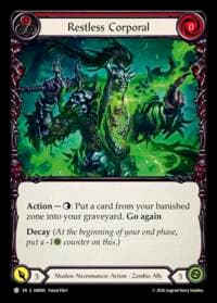 Restless Corporal - Usurp the Shadow Throne - Flesh and Blood TCG card