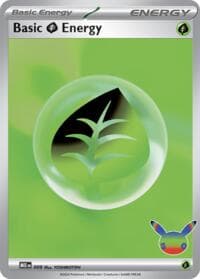 Basic Grass Energy - 009 (30th Celebration) - MEE: Mega Evolution Energies - Pokemon card