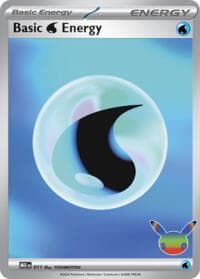 Basic Water Energy - 011 (30th Celebration) - MEE: Mega Evolution Energies - Pokemon card