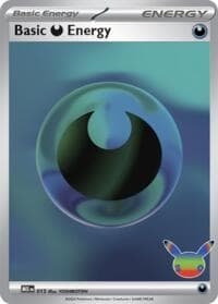 Basic Darkness Energy - 015 (30th Celebration) - MEE: Mega Evolution Energies - Pokemon card