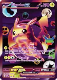 Pikachu ex - 109 (30th Celebration) - ME: Mega Evolution Promo - Pokemon card