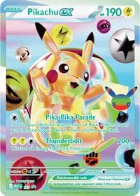 Pikachu ex - 107 (30th Celebration) - ME: Mega Evolution Promo - Pokemon card