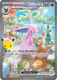 Espeon ex - 108 (30th Celebration) - ME: Mega Evolution Promo - Pokemon card