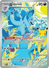Nidorina - 101 (30th Celebration) (Pokemon Center Exclusive) - ME: Mega Evolution Promo - Pokemon card