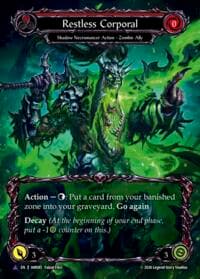 Restless Corporal (Marvel) - Usurp the Shadow Throne - Flesh and Blood TCG card