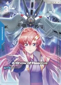 A Show of Resolve (1st Anniversary Event) - Gundam Promotional Cards - Gundam Card Game card