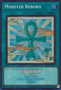 Monster Reborn (Emblazoned Secret Rare) - Limited Pack World Championship 2026 - YuGiOh card