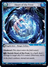 Heart of the Frost - .asphodel/paradise Draft Pack - Grand Archive TCG card