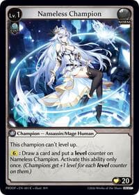 Nameless Champion (Assassin/Mage) - .asphodel/paradise Draft Pack - Grand Archive TCG card
