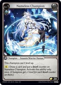 Nameless Champion (Assassin/Warrior) - .asphodel/paradise Draft Pack - Grand Archive TCG card