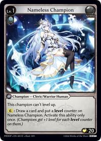 Nameless Champion (Cleric/Warrior) - .asphodel/paradise Draft Pack - Grand Archive TCG card