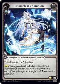 Nameless Champion (Guardian/Warrior) - .asphodel/paradise Draft Pack - Grand Archive TCG card