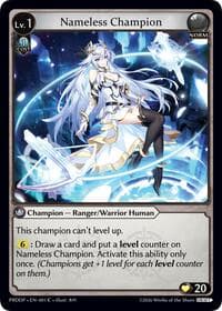 Nameless Champion (Ranger/Warrior) - .asphodel/paradise Draft Pack - Grand Archive TCG card