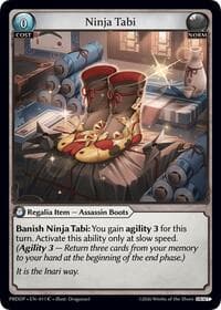 Ninja Tabi - .asphodel/paradise Draft Pack - Grand Archive TCG card
