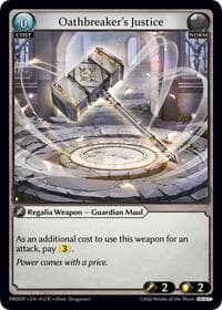 Oathbreaker's Justice - .asphodel/paradise Draft Pack - Grand Archive TCG card