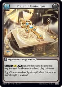 Pride of Demiourgos - .asphodel/paradise Draft Pack - Grand Archive TCG card