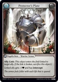 Protector's Plate - .asphodel/paradise Draft Pack - Grand Archive TCG card