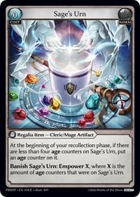 Sage's Urn - .asphodel/paradise Draft Pack - Grand Archive TCG card