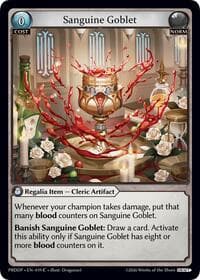 Sanguine Goblet - .asphodel/paradise Draft Pack - Grand Archive TCG card