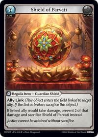 Shield of Parvati - .asphodel/paradise Draft Pack - Grand Archive TCG card