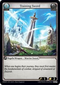 Training Sword - .asphodel/paradise Draft Pack - Grand Archive TCG card