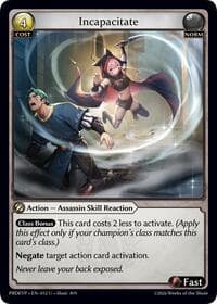 Incapacitate - .asphodel/paradise Event Pack - Grand Archive TCG card