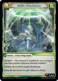 Noble Dissolution - .asphodel/paradise Event Pack - Grand Archive TCG card