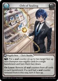Orb of Sealing - .asphodel/paradise Event Pack - Grand Archive TCG card