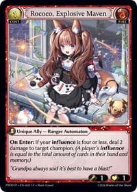 Rococo, Explosive Maven - .asphodel/paradise Event Pack - Grand Archive TCG card