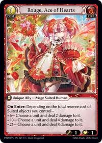 Rouge, Ace of Hearts - .asphodel/paradise Event Pack - Grand Archive TCG card