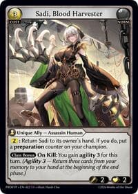 Sadi, Blood Harvester - .asphodel/paradise Event Pack - Grand Archive TCG card