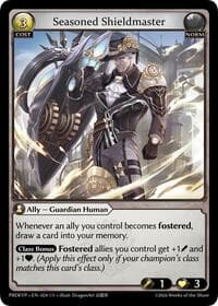 Seasoned Shieldmaster - .asphodel/paradise Event Pack - Grand Archive TCG card