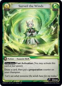 Surveil the Winds - .asphodel/paradise Event Pack - Grand Archive TCG card