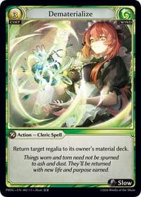 Dematerialize - .asphodel/paradise Grimoire - Grand Archive TCG card