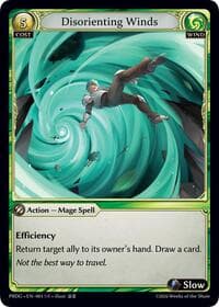 Disorienting Winds - .asphodel/paradise Grimoire - Grand Archive TCG card