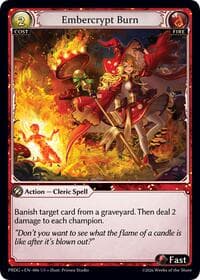 Embercrypt Burn - .asphodel/paradise Grimoire - Grand Archive TCG card