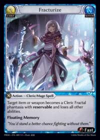 Fracturize - .asphodel/paradise Grimoire - Grand Archive TCG card
