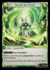 Surveil the Winds - .asphodel/paradise Grimoire - Grand Archive TCG card